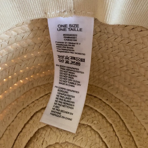 Forever 21 Straw Beach Hat - Picture 4 of 4